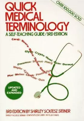 Quick Medical Terminology: A Self-Teaching Guide (Wiley Self-Teaching Guides) By • $3.74