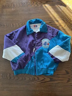 Vintage Charlotte Hornets Swingster Full Zip Jacket Size XL • $45