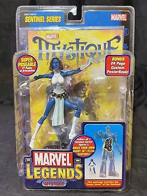 Marvel Legends Mystique Sentinel Series BAF ToyBiz Action Figure X-Men NIB 2005 • $20.99