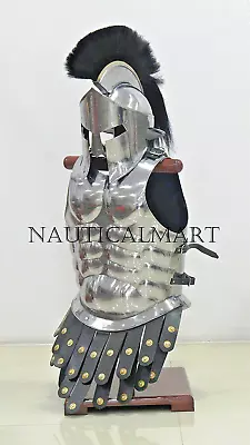 Medieval 300 Roman Spartan Armor Helmet W/ Solid Muscle Armor Jacket • $189.72