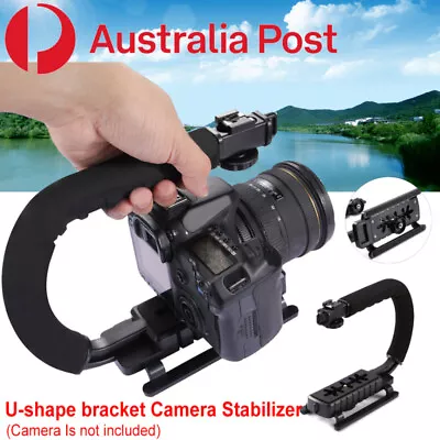 C/U-Shape Camera/Camcorder  Stabilizer Bracket Video Handheld Grip Holder • $15.14