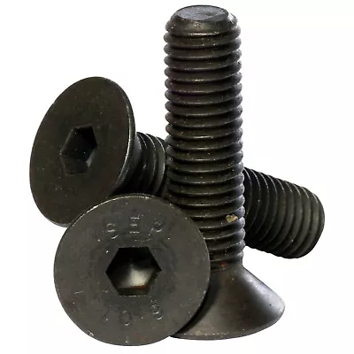 £2.95 • Buy M2 M2.5 M3 M4 High Tensile 10.9Socket Countersunk Screws Black Self Colour Bolts