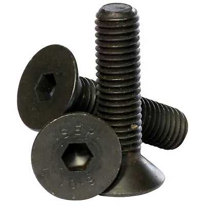 M2 M2.5 M3 M4 High Tensile 10.9Socket Countersunk Screws Black Self Colour Bolts • £19.02