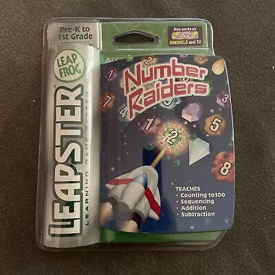 Leap Frog Leapster Learning Game System Number Raiders Educational Ages 4-7 New • $12