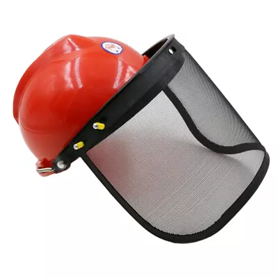 Chainsaw Mask Helmet Mask Head Protector With Visor • £13.36