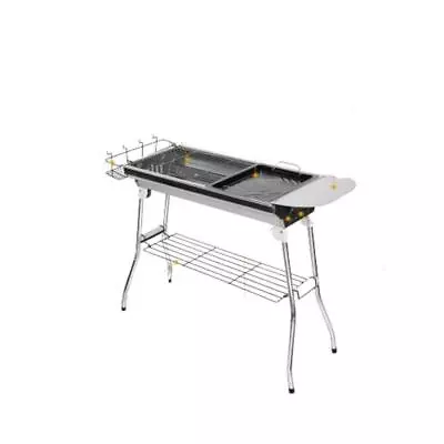 Unbranded Portable Charcoal Barbeque Grill 38.98 X13.39 X27.56  Stainless Steel • $140.21