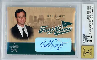 $499.99 • Buy Bob Saget 2004 Leaf R&S Fans Of The Game Autograph #FG5 BGS 7.5 Auto 10