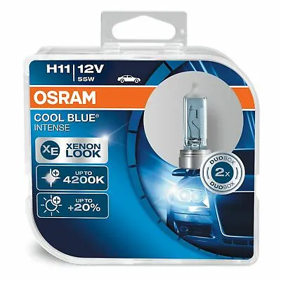 64211CBI-HCB OSRAM Cool Blue Intense 12V 711 55W Xenon Look Bulbs Twin Pk BOXED! • $28.58