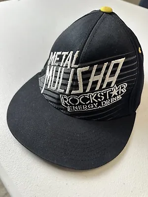 New Metal Mulisha Rockstar Fade Black Flexfit Mens Hat HTNBR-15 • $19.99