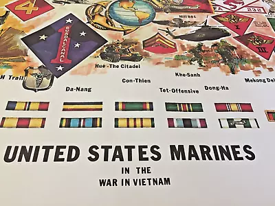 USMC Marine Corps Marines Vietnam Limited Poster Original Historical Military Ar • $99.99