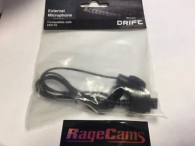 £49.60 • Buy Drift Mic Camera Microphone HD170 Stealth 720 Windscreen External Audio DIN PLUG
