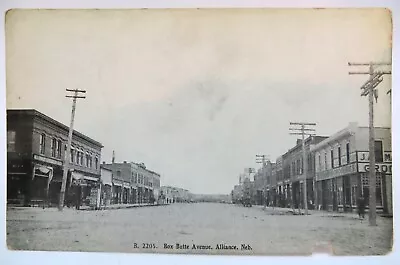 Vintage Postcard RPPC Street View Box Butte Avenue Alliance Nebraska Unused • $8