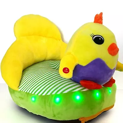 Yellow Multi Colored Led Lights Sofa Stuffed Chicken Lighted Toddler Chair • £48.25