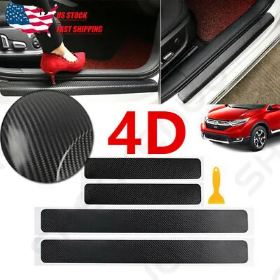 For Honda Car Door Plate Sill Scuff Cover Anti Scratch Decal Sticker Protector • $8.63