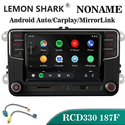 NONAME RCD330 187F Carplay Android Auto Car Radio Stereo For VW Golf Jetta Polo • $267.99