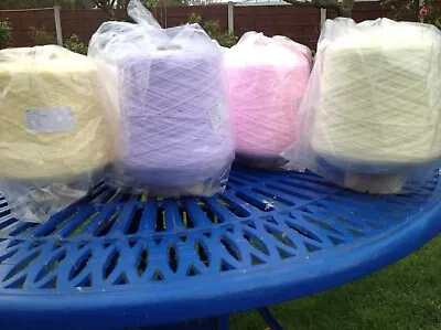 £14 • Buy  James Brett Baby 4ply  Machine Hand Knitting Wool 500g Cone Lemon Dye 4by2 Yarn