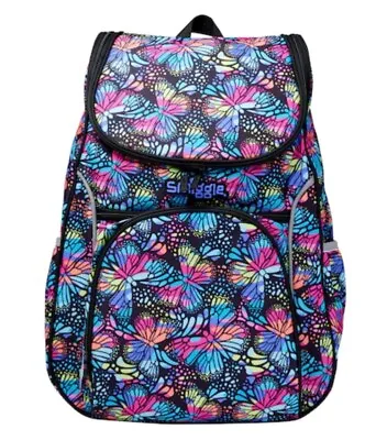 BRAND NEW Smiggle Vivid Backpack Bag Black DESIGN 🌈 School Bag Girls Butterflie • £32.99