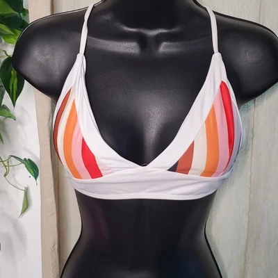 $3.48 • Buy ZAFUL Bikini Top Triangle Crisscross Straps Size M , US 6