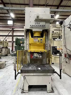 200 Ton Komatsu Single Point Gap Mechanical Metal Stamping Press #OBS200-2 Year • $69500