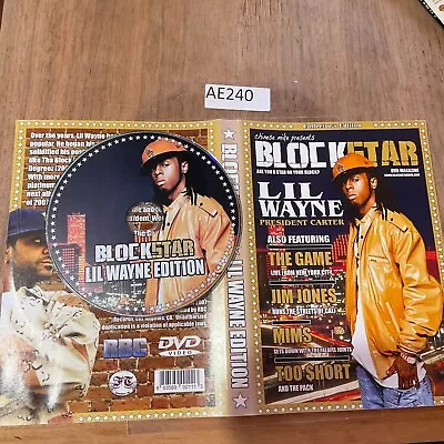 Block Star DVD Magazine - Lil Wayne (DVD 2007) No Case No Tracking #AE240 • $10.49