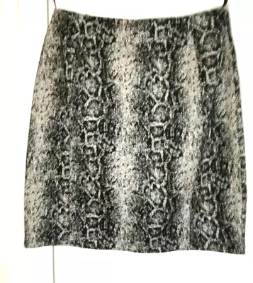 Matalan Papaya Animal Print Short Pencil Skirt Stretch Skirt Size 10 • £2