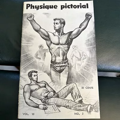 Physique Pictorial Vol 10 No 2 Gay  Beefcake Male Photo Men Magazine Digest 1960 • $19.99