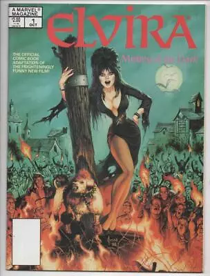 ELVIRA Mistress Of The Dark #1 Magazine VF/NM Marvel 1988 Joe Jusko • $99.99