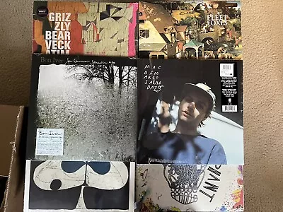 Lot Of Indie Band/Artist Vinyl Lot. Mac Demarco Bon Iver Cage The Elephant Etc • $175