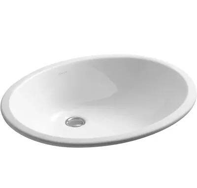 Kohler Caxton Vitreous China Undermount Vitreous China Bathroom Sink In White • $90