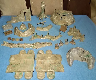 VTG 1962 Marx WW2 3746 Battleground Convoy HP Military Terrain Set Complete • $74.99