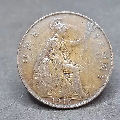 1916 English Penny • $2