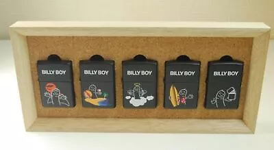 Zippo 2006-2007 Billy Boy 5 PCS SET Oil Lighter With Wooden Display Case Unused • $509.37