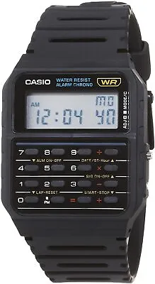 Casio CA53W-1 8-Digit Calculator Watch Resin Band Day/Date Alarm ChronoNEW • $24.50