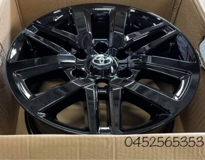 $1250 • Buy 4x GENUINE TOYOTA HILUX SR5 2020 BLACK 18  Wheels  HILUX 4WD PRADO RIMS ONLY