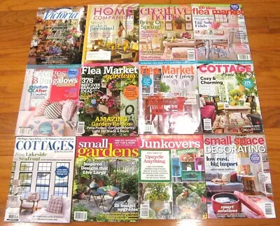 LOT Of 12 MAGAZINES Victoria Flea Market Home Companion Cottages & Bungalows • $24.99