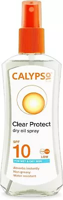 Calypso Wet Skin Dry Oil Spray With SPF10 200 Ml • £11.05