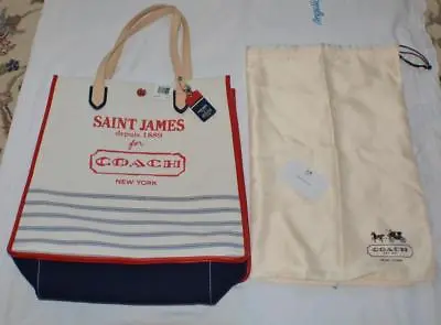 NWT Auth Coach Legacy Weekend Saint James Canvas Handbag Tote Shoulder Bag 23477 • $522.02