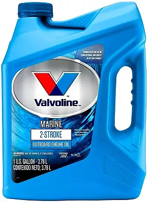 Valvoline 2 - STROKE Marine TCW-3 Outboard Premium Engine Oil 1 Gallon  • $49.89