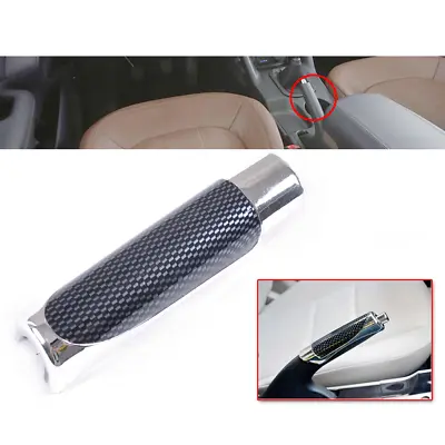 Black Carbon Fiber Style Hand Brake Protector Decoration Cover Car Accessories • $7.94