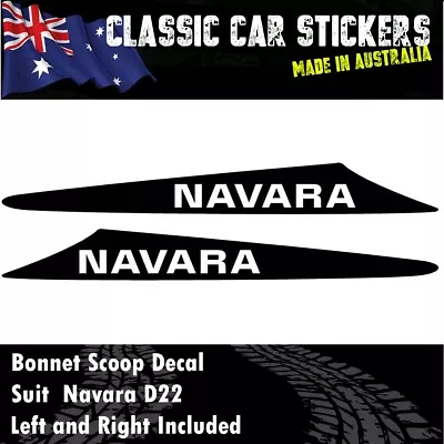 Navara D22  Bonnet Scoop Sticker Decal Suits NISSAN Ute • $20