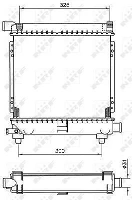 NRF Radiator For Mercedes Benz 190 E 2.0 Litre October 1982 To October 1993 • £96.61