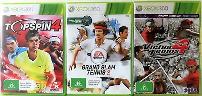 $39.96 • Buy Top Spin 4, Grand Slam Tennis 2 And Virtua Tennis 4 Game Bundle Xbox 360