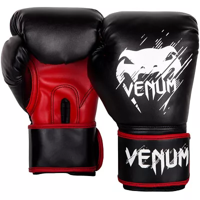 Venum Kids Contender Training Boxing Gloves - Black/Red • $32.75