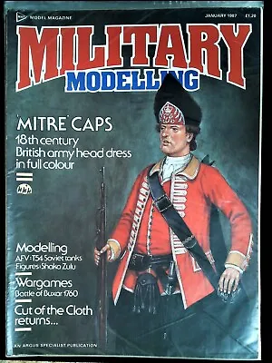 Military Modelling Magazine January 1987 Mbox21 Mitre Caps - Cut Of The Cloth • $8.65