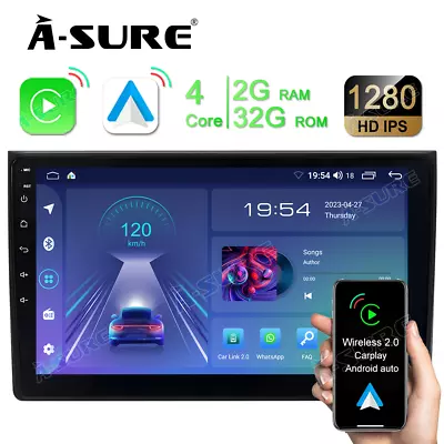 £118.88 • Buy 9'' Android 12 Radio 32G Carplay Stereo Sat Nav For For Audi A4 B6 B7 2001-2008