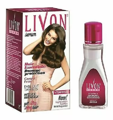 Livon Hair Serum Damage Anti Frizz Breakage Silky Shiny Vitamin 20ml • £4.50