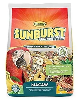 Higgins Sunburst Macaw Food Bird Diet Nuts Seed 3lb • $27.99
