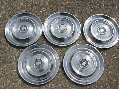 Lot Of 5 Factory 1960 Mercury Medalist Monterey 14 Inch Hubcaps Wheel Covers • $45