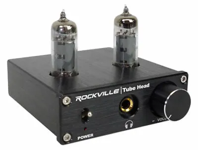 Rockville TubeHead Tube Headphone Amplifier Amp / 6K4 Tubes / 16-300 Ohms/180mW • $44
