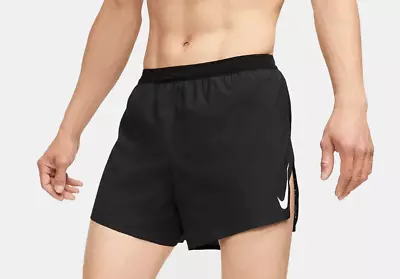 Nike AeroSwift 4  Brief Lined Racing Shorts Black CJ7840-010 Size M • $34.99